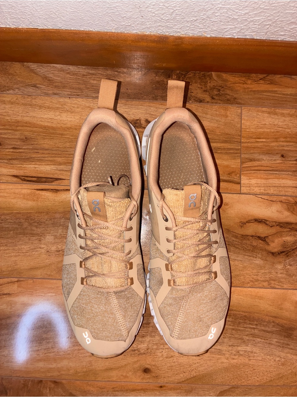 On Cloud 5 Terry Men’s Running Athletic Sneaker Shoes, tan/cork - Size 9.5 - Picture 5 of 10